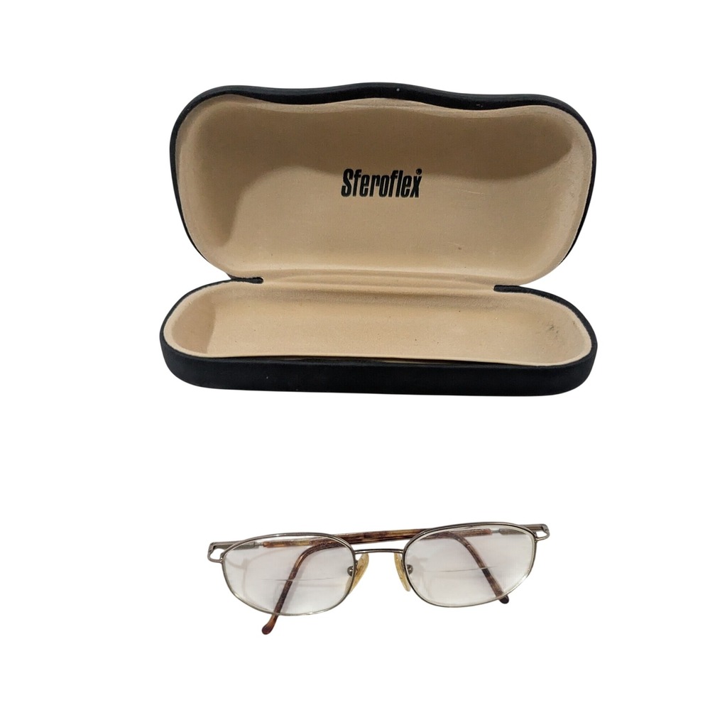 Gant Metal Oval Eyeglass Frames Tortoiseshell Temples with Sferoflex Case